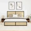 vidaXL Nachttisch 2 pcs Altholz 40 x 39 x 37 cm Holzwerkstoff