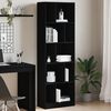 vidaXL B&uuml;cherregal Schwarz 57x28,5x174 cm Holzwerkstoff