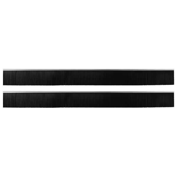 vidaXL Selbstklebende T&uuml;rb&uuml;rstendichtungen 2 pcs Silber 100 cm