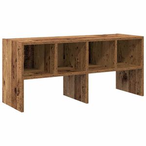 vidaXL Schuhregal Stapelbar Altholz-Optik 89,5x30x40 cm