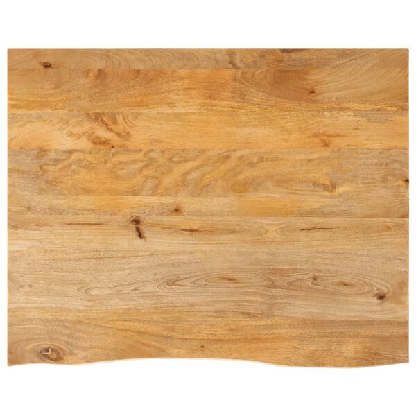 vidaXL Tischplatte mit Baumkante 110x80x2,5 cm Massivholz Mango