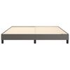 vidaXL Boxspringbettgestell Grau 160x200 cm Kunstleder