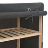 vidaXL Schuhschrank mit Abdeckung Grau 79 x 40 x 80 cm Stoff