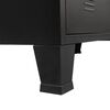 vidaXL TV-Schrank Metall Industrie-Stil 120x35x48 cm Schwarz