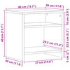 vidaXL Nachttische 2 Stk. Altholz-Optik 40x30x40 cm Holzwerkstoff