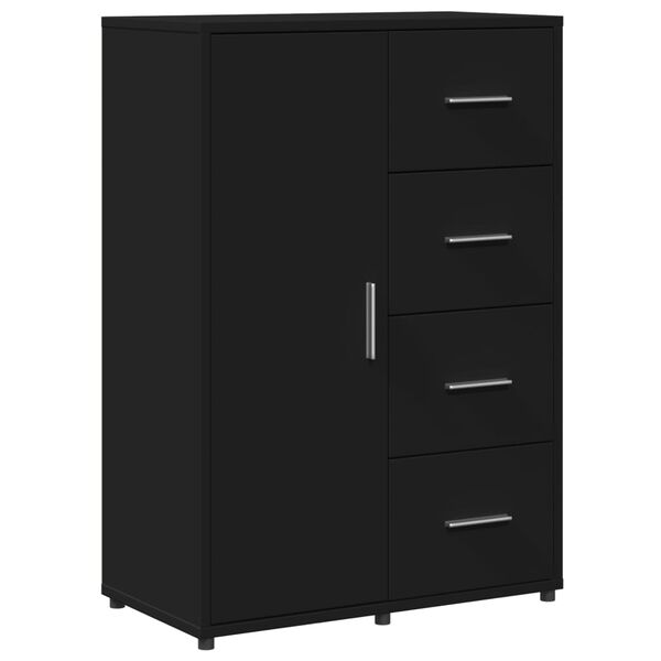 vidaXL Sideboard Schwarz 60x31x84 cm Holzwerkstoff