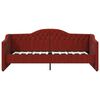 vidaXL Tagesbett mit Matratze USB Weinrot Stoff 90x200 cm