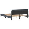 vidaXL Bettgestell "Dover" Dunkelgrau 160x200 cm Samt