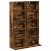 vidaXL CD Regal 2 Stk. Raucheiche 33 x 23,5 x 97,5 cm Holzwerkstoff