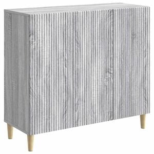 vidaXL Sideboard Sonoma-Grau 89 x 34,5 x 80 cm Holzwerkstoff