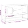 vidaXL TV-Schrank Schwarz 100,5x39x60,5 cm Stahl
