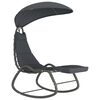 vidaXL Garten-Schaukelstuhl Grau 160 x 80 x 195 cm Stoff