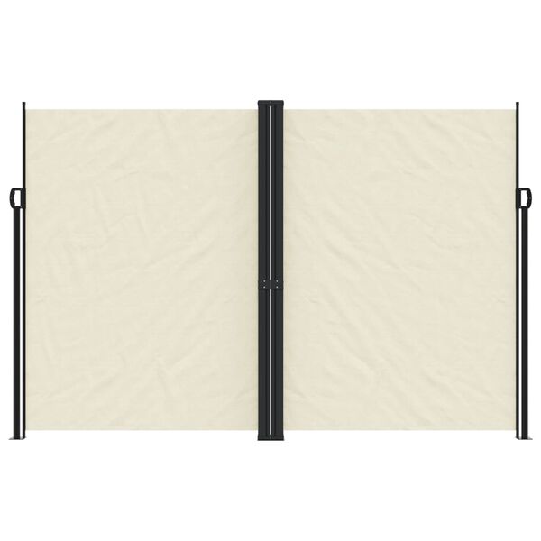 vidaXL Seitenmarkise Ausziehbar Creme 220x1200 cm