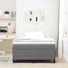 vidaXL Boxspringbett Hellgrau 120 x 200 cm Samt