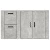 vidaXL Sideboard Betongrau 100x33x59,5 cm Holzwerkstoff