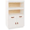 vidaXL Highboard Wei&szlig; 67x40x108,5 cm Massivholz Kiefer