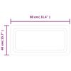 vidaXL LED-Badspiegel 80x40 cm