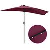 vidaXL Garten-Sonnenschirm Bordeauxrot 294 x 150 x 224 cm