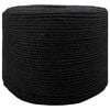 vidaXL Baumwollseil 8 mm 50 m Schwarz 100% Baumwolle