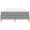 vidaXL Boxspringbett mit Matratze Hellgrau 120 x 190 cm Stoff