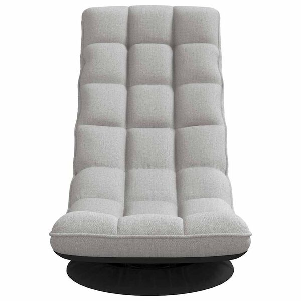 vidaXL Bodenstuhl Drehbar Wolkengrau 70x51x79 cm Stoff