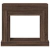 vidaXL Kaminumrandung Braun Eichen-Optik 100x30x87,5 cm Holzwerkstoff