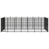 vidaXL Outdoor-Hundezwinger Stahl 25,8 m&sup2;
