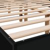 vidaXL Bettgestell Schwarz 120x200 cm Holzwerkstoff und Metall