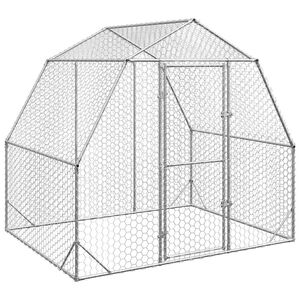 vidaXL H&uuml;hnerstall 2,5x2x2,25 m Verzinkter Stahl