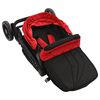 vidaXL 2-in-1 Buggy/Kinderwagen Rot und Schwarz Stahl