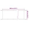 vidaXL Senkrechtmarkise Hellgr&uuml;n 60x800 cm Oxford-Gewebe