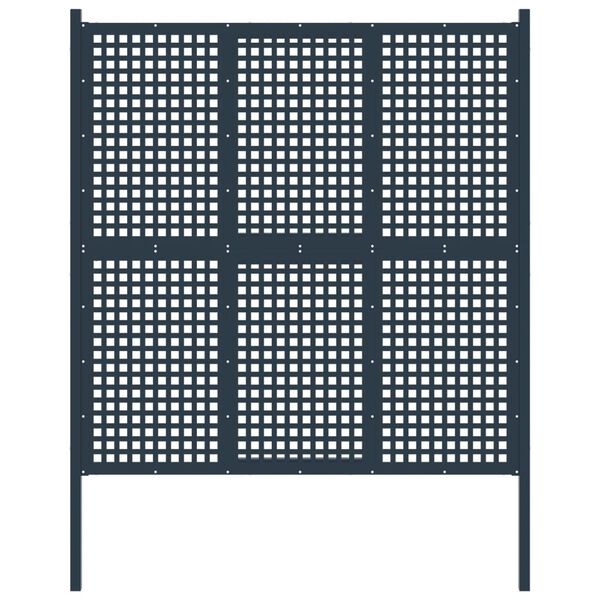 vidaXL Gartenzaun Stahl 178 x 250 cm Anthrazit