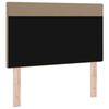vidaXL LED Kopfteil Cappuccino 100 cm Kunstleder