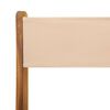 vidaXL 5-tlg. Garten-Essgruppe Stoff und Massivholz Beige
