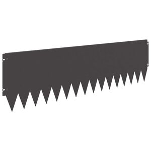 vidaXL Raseneinfassung 10 pcs 103 x 30 cm Stahl Schwarz