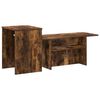 vidaXL Konsolentisch Ger&auml;ucherte Eiche 80 x 50 x 225 cm Holzwerkstoff