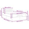 vidaXL Ottoman-Bett mit Matratze & LEDs Rosa 120x200 cm Samt