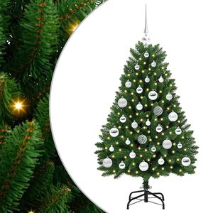 vidaXL K&uuml;nstlicher Weihnachtsbaum 120 cm 150 LEDs Warmes Wei&szlig; Gr&uuml;n