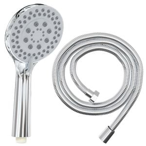 vidaXL Duschkopfset Chrom 150 cm Edelstahl