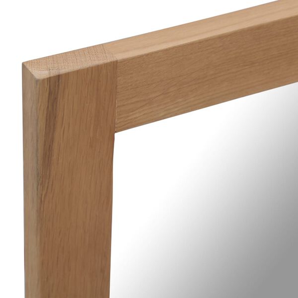 vidaXL Spiegel 50x140 cm Eiche Massivholz