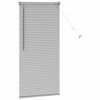 vidaXL Fensterjalousie mit Vorh&auml;ngen Silber Aluminium