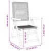 vidaXL 7-tlg. Garten-Essgruppe Poly Rattan und Massivholz Beige