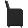 vidaXL Esszimmerst&uuml;hle mit Rollen 2 pcs Schwarz 57 x 66 x 94 cm