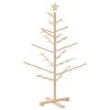 vidaXL Holz Weihnachtsbaum Natur 125 cm Massives Kiefernholz