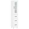 vidaXL Highboard Wei&szlig; 34,5x34x180 cm Holzwerkstoff