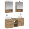 vidaXL Badezimmerschrank-Set 5 pcs Artisan-Eiche 50 x 14,5 x 70 cm