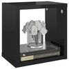 vidaXL W&uuml;rfelregale 6 Stk. Hochglanz-Schwarz 22x15x22 cm