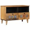 vidaXL TV-Schr&auml;nk Natur 70 x 33 x 46 cm Massivholz Mango