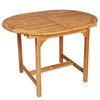 vidaXL 7-tlg. Garten-Essgruppe Teak Massivholz