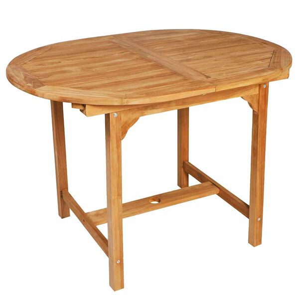 vidaXL 7-tlg. Garten-Essgruppe Teak Massivholz
